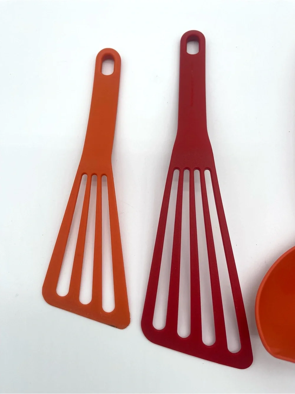 Rachel Ray Kitchen Utensils Orange Red Cooking Spatula Law Silicone Set Of 4